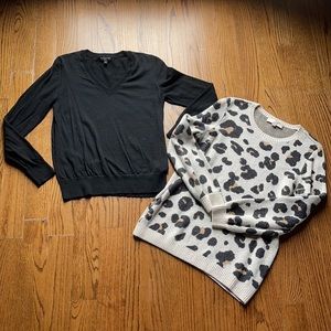 Loft Leopard Sweater Size L